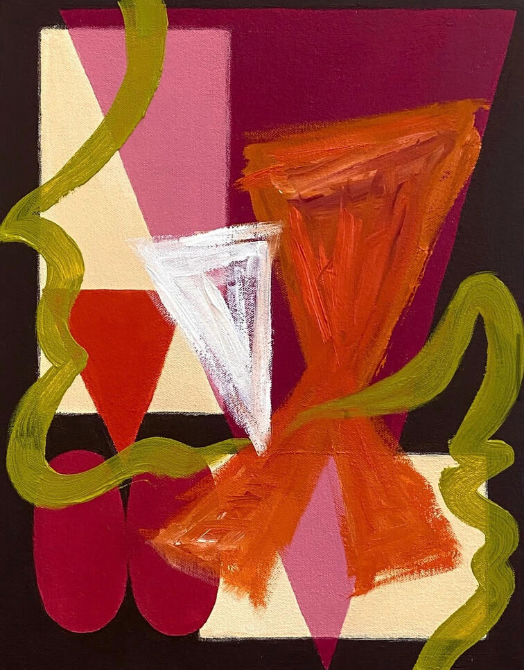 Want more. (2026) acrylic and oil on canvas 14x11"